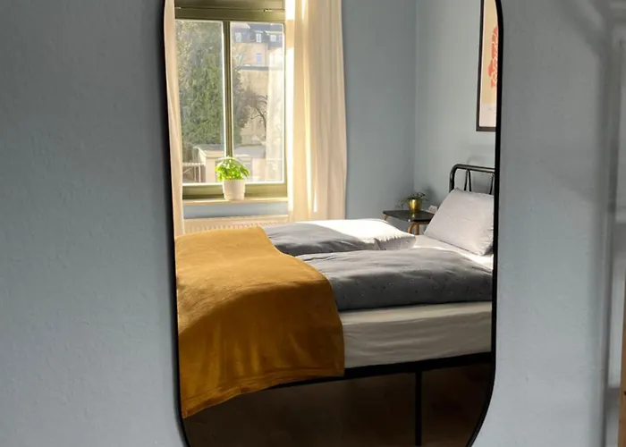 K2-project - Blaues Wunder - Smarthome Am Kassberg Apartmán Chemnitz (Saská Kamenice)